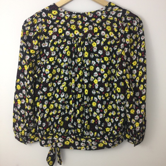 {madewell} french floral wrap top - Picture 3 of 8